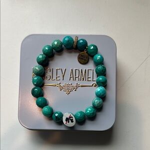 Kinsley Armelle Teal/gree Beaded Bracelet